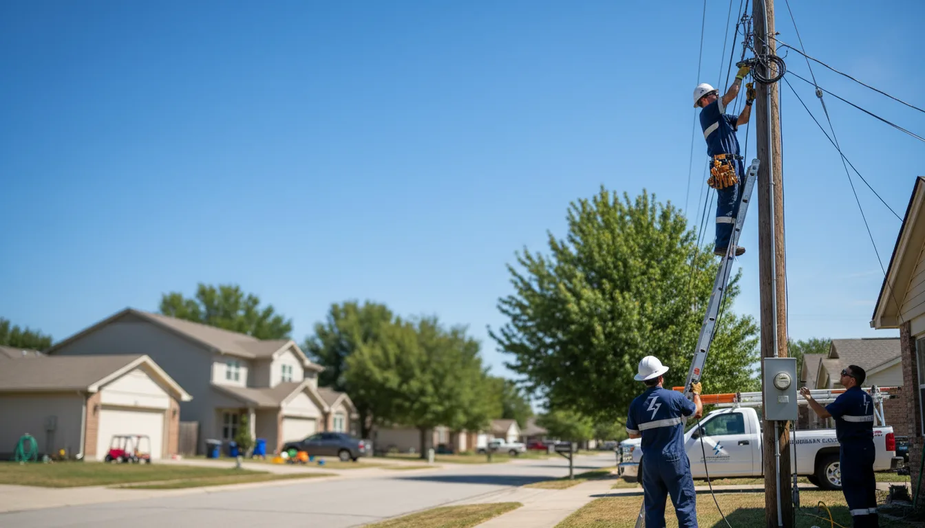 Residential electrician providing installation services in Belleville, KS